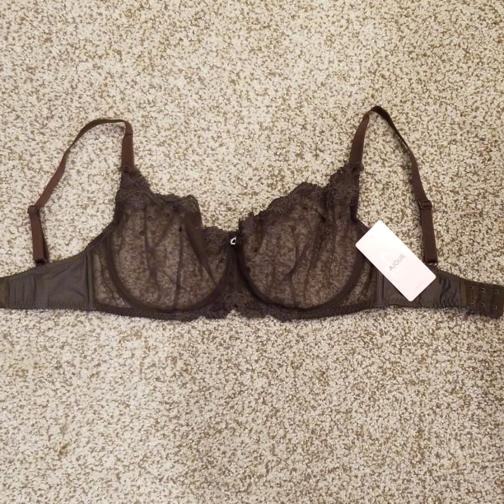 NWT Ajour Alicia Bra- Chocolate - Picture 4 of 5